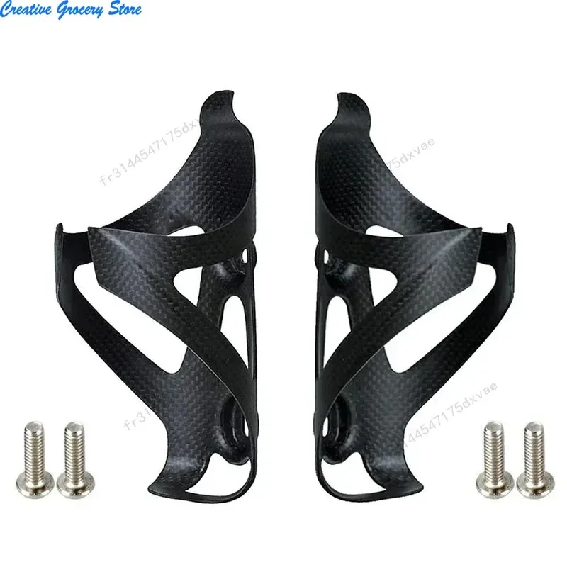 

1/2 шт., полная карбоновая клетка для велосипедной бутылки с водой, держатель для бутылки для шоссейного велосипеда MTB, ультра легкое велосипедное оборудование, матовый/легкий