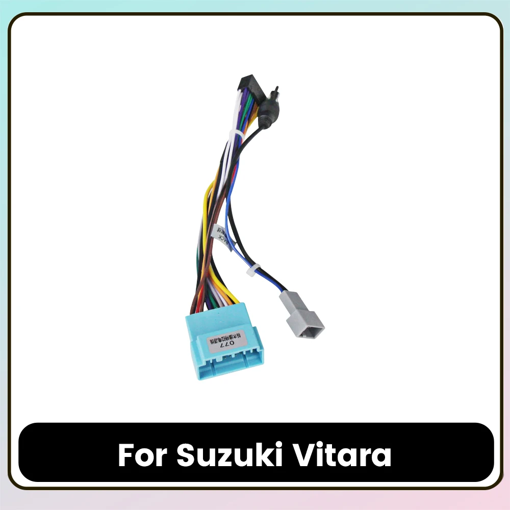 Conector de 16 pines a adaptador de Cable de arnés de cableado de Radio de coche Android de 20 pines para Suzuki Grand Vitara Honda CRV Accord Civic Acura MDX RDX