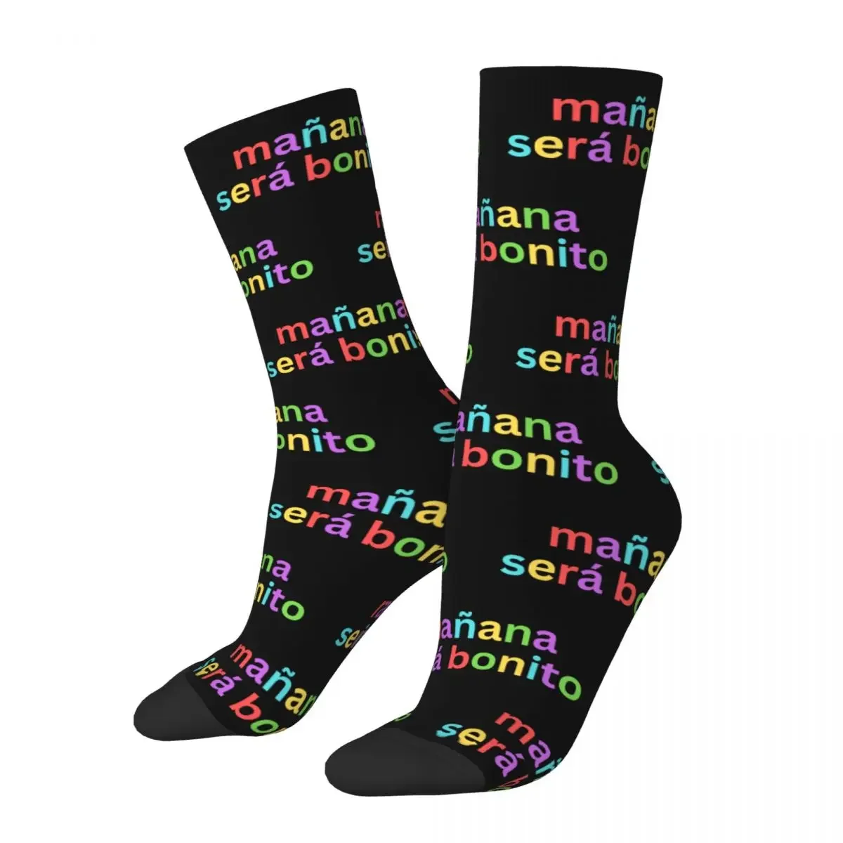 

Crazy Design Manana Sera Bonito Football Socks Music Singer Karol G Middle Tube Socks for Women Men Breathable Basketball Socks