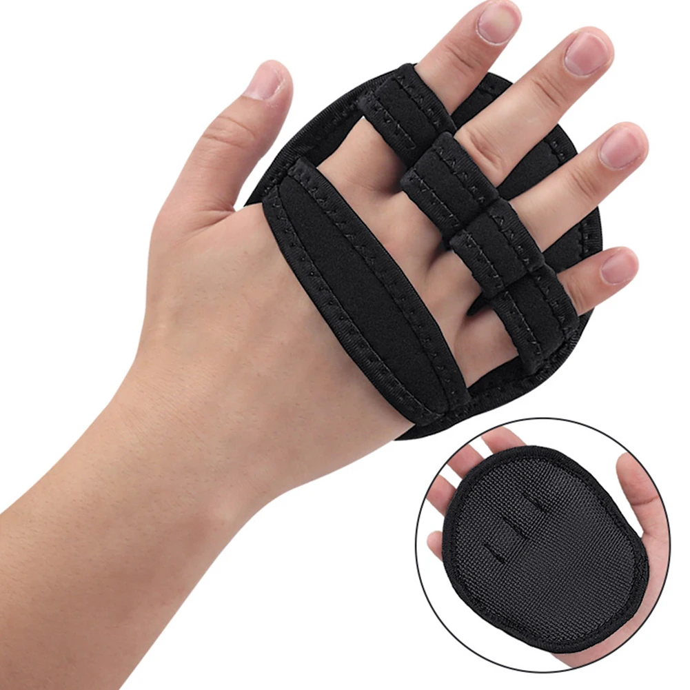 Lifting Grips Gym Workout Gloves Non-Slip Hand Grips Protector Weightlifting Leather Palm Guard Fitness Gloves for Men Women