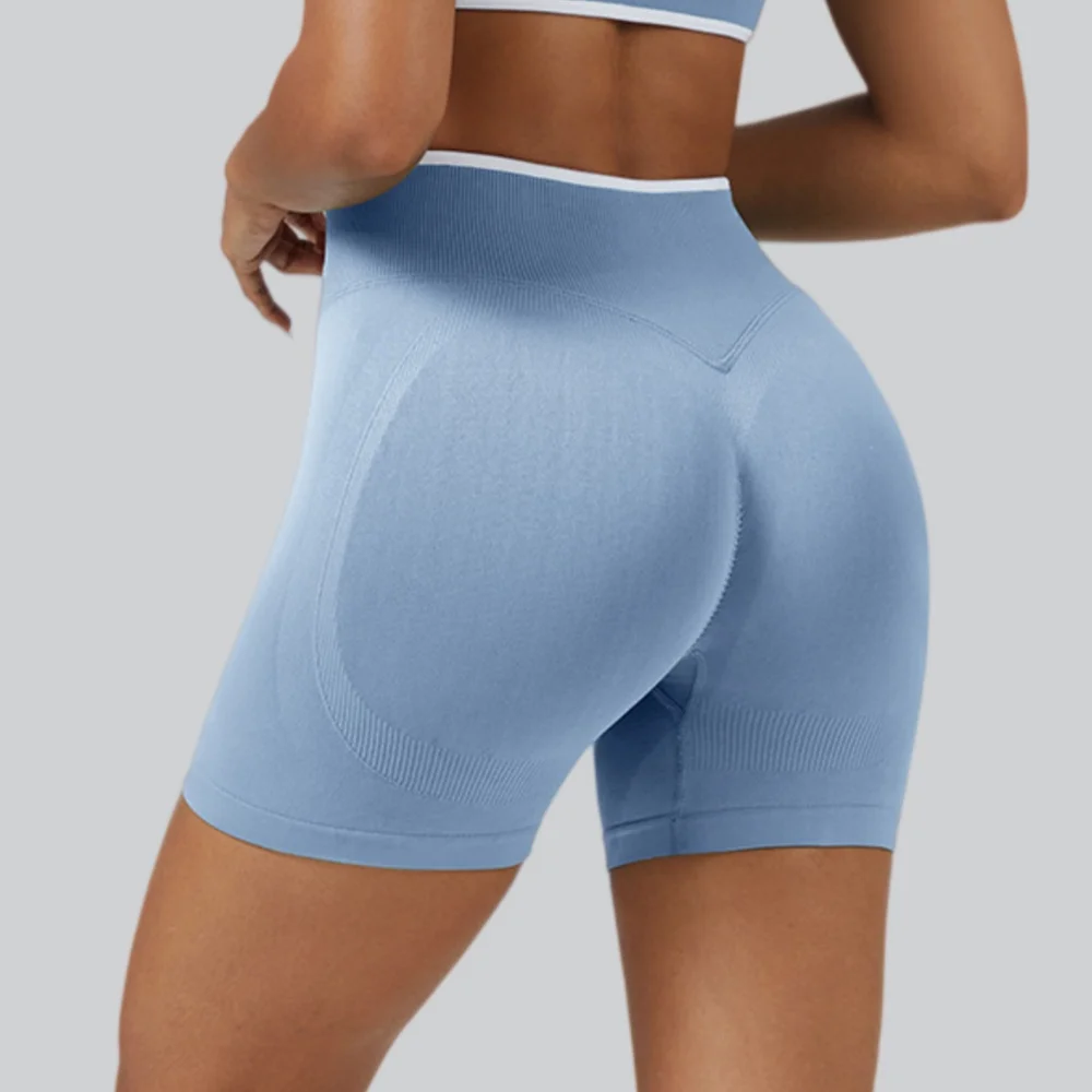 Summer Seamless Yoga Shorts Women Running High Waist Butt Lifting Sports Short Women's Breathable Push Up Gym Workout Leggings