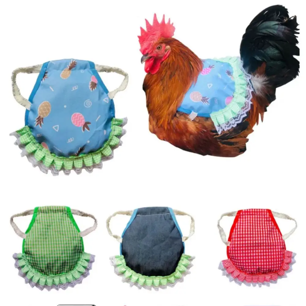 Cloth Chicken Saddle Apron Soft Chicken Harness Vest Poultry Apron Adjustable Chicken Feather Protector Protecting Feathers