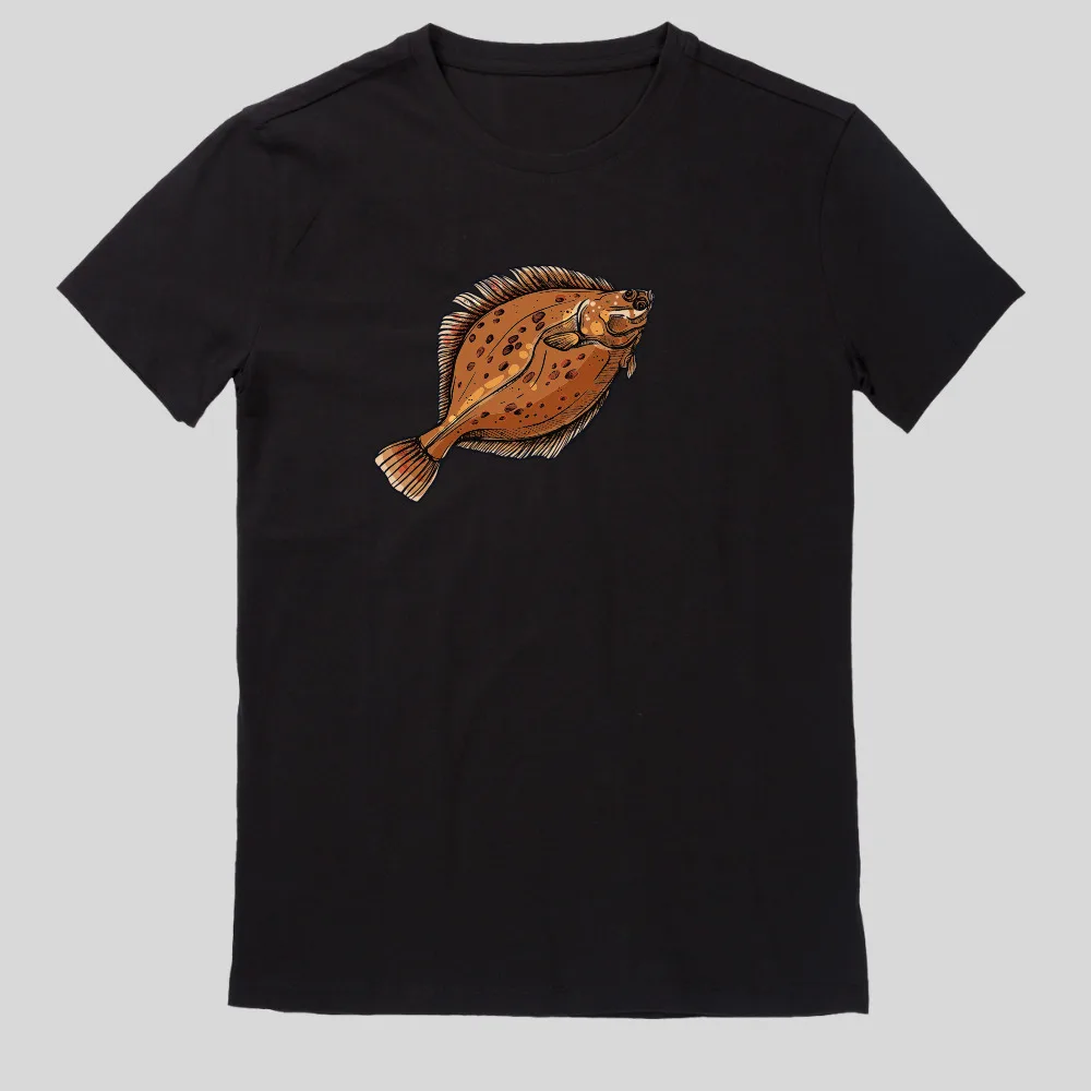 Plaice Fish T-Shirt  High Quality 100%Cotton Short Sleeve