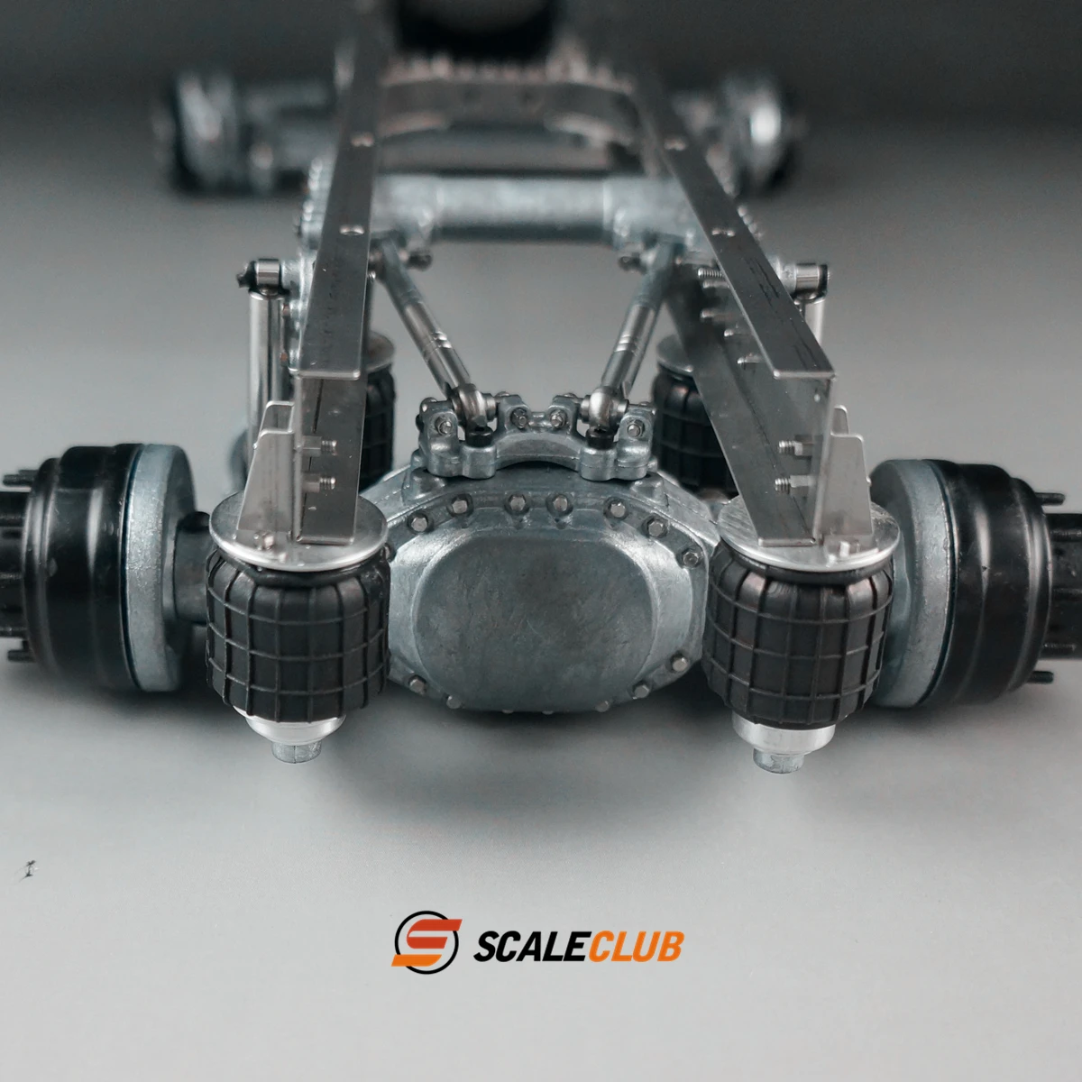 Scaleclub Voor Tamiya 1/14 Voor Scania R620 730 Upgrade 6x6 6x4 Metalen Achteras enkele As Airbag Schorsing Systeem