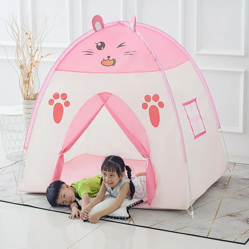 Customized children's tent game house indoor boys and girls princess free installation castle villa toys small house wholesale