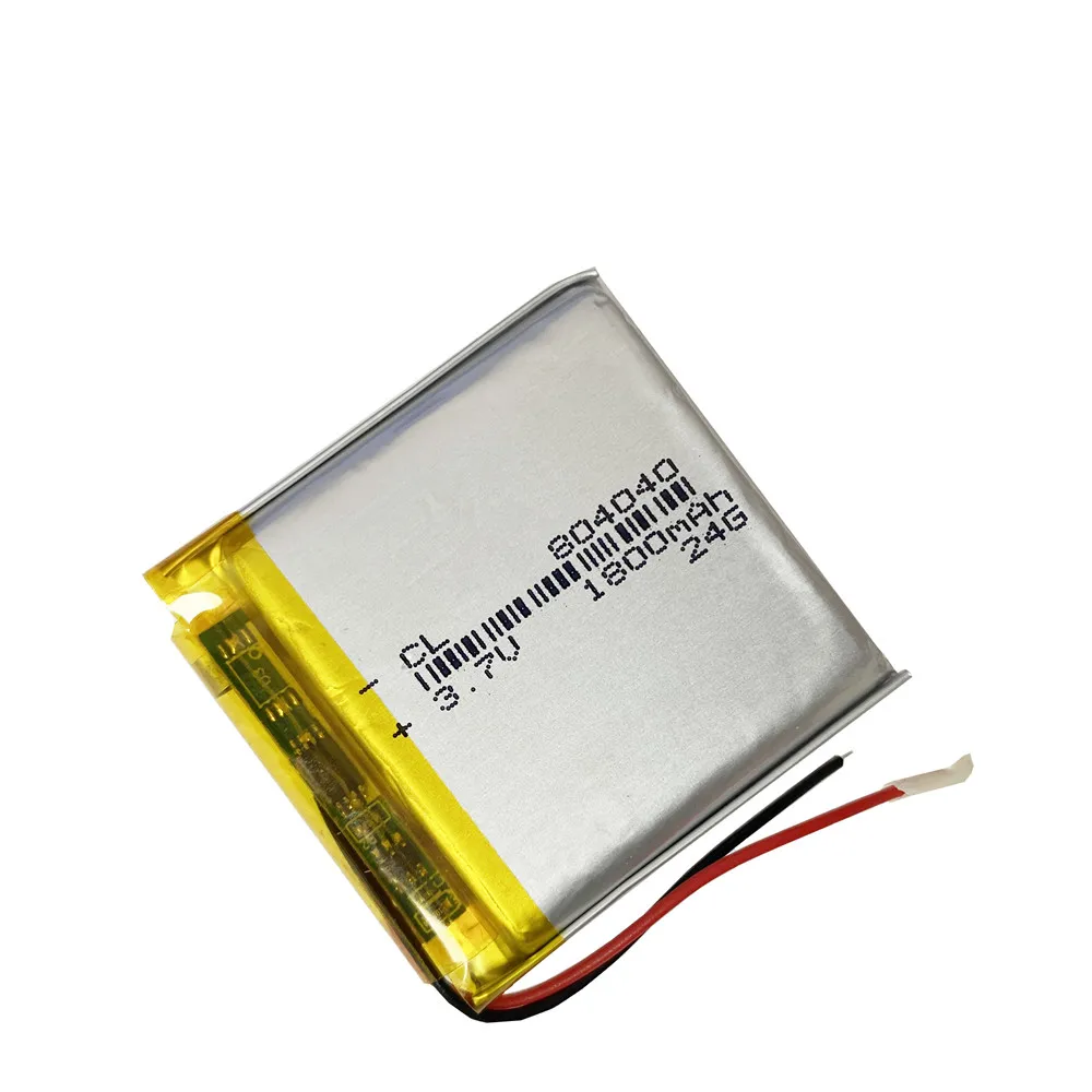 10 PCS 3.7V 1800m Li-Polymer LiPo Rechargeable Battery 804040 For Mp3 GPS PSP DVD E-Books Cell Phone Video Game Driving Recorder