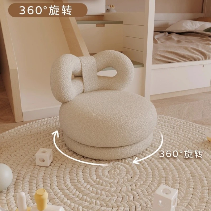 

··Nordic Rotation Cute Sofa Stool Ultra-light Soft Hallway Entrance Modern Footstool Living Room Furniture Decorative Home