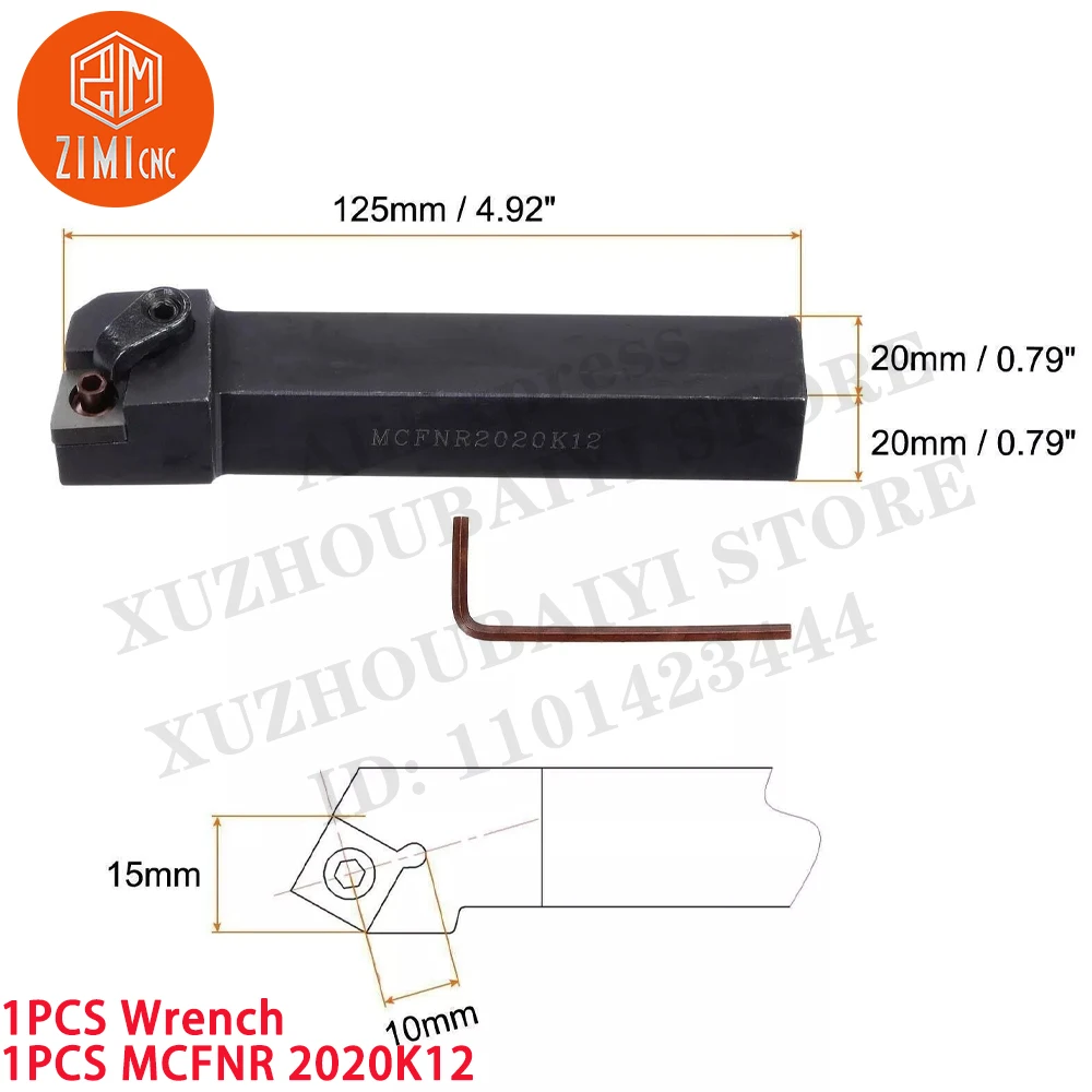 1PCS MCFNR 2020K12 Lathe External Turning Tool Holder For CNMG432 Carbide Inserts CNC tools metal lathe mechanical cutting tools