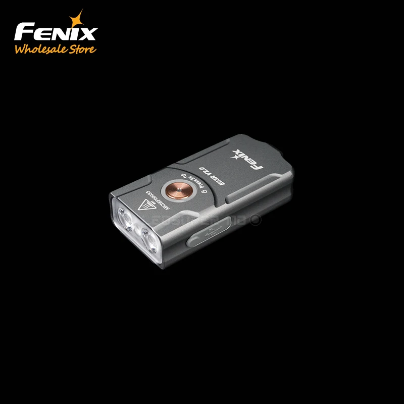 

EDC фонарик Fenix E03R V2.0 500 люмен USB-C перезаряжаемый цельнометаллический брелок-фонарик с источниками белого и красного света