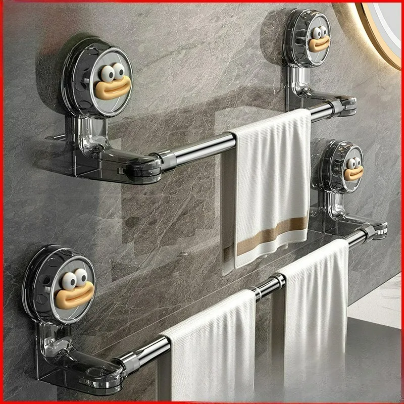 

Strong suction cup, retractable towel rod, suction cup, rotatable corner towel rack,shoe rack, no-drilling bathroom storage rack