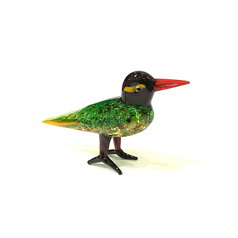 

Murano Glass Bird Figurine Ornament Handmade Cute Animal Small Statue Home Table Decor Collectible Perfect Holiday New Year Gift