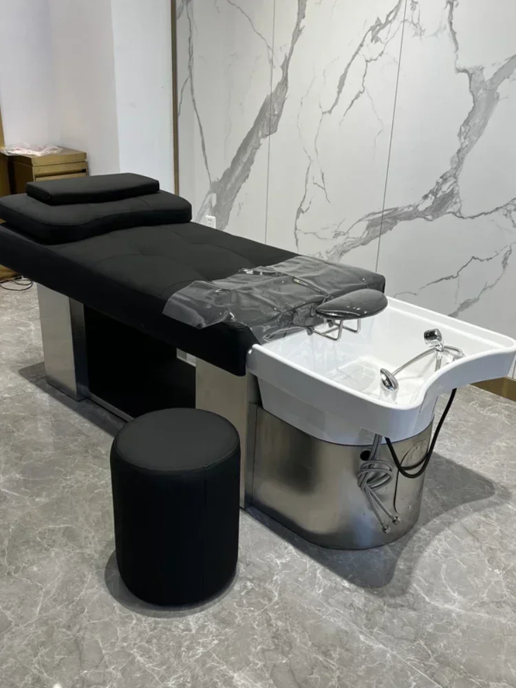 Massage Shampoo Bed Integrated Barber Shop Fumigation Head Treatment Bedside Soup Road Water Circulation Flushing Bed