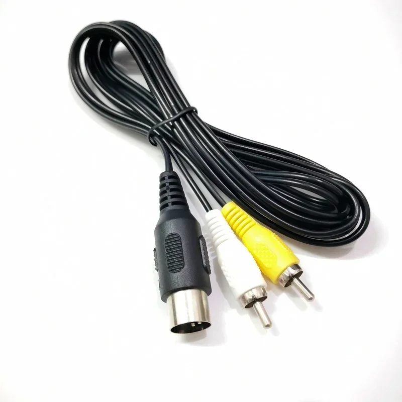 1pcs High Quality AV Audio Video Cable for SEGA Mega Drive 1 RCA Cord for Genesis 1