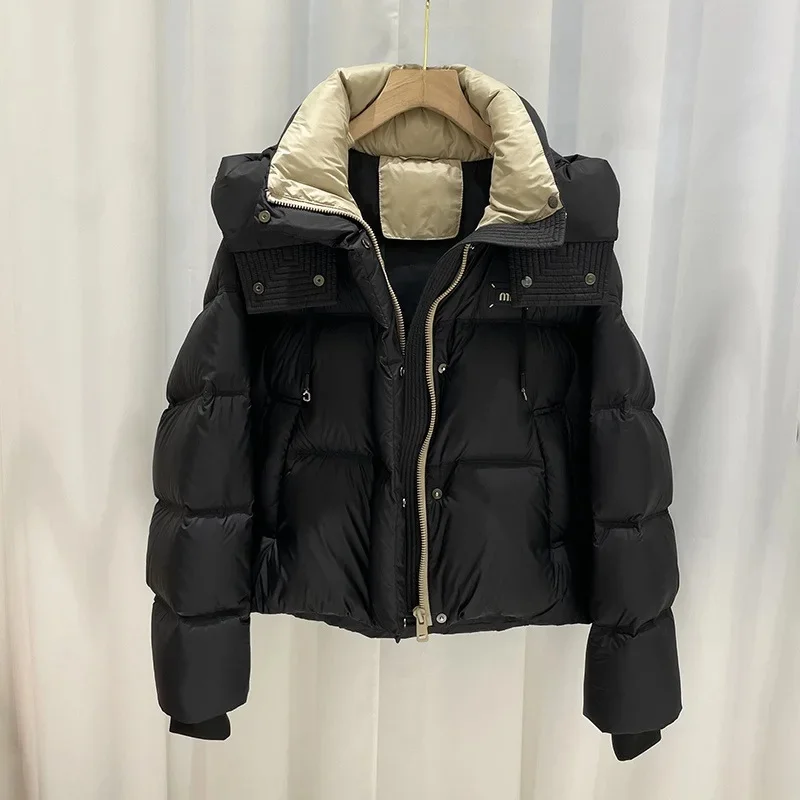 

Модная короткая хлопковая куртка с капюшоном, женская стильная горячая распродажа сезона, зимняя новая корейская версия, повседневный маленький размер