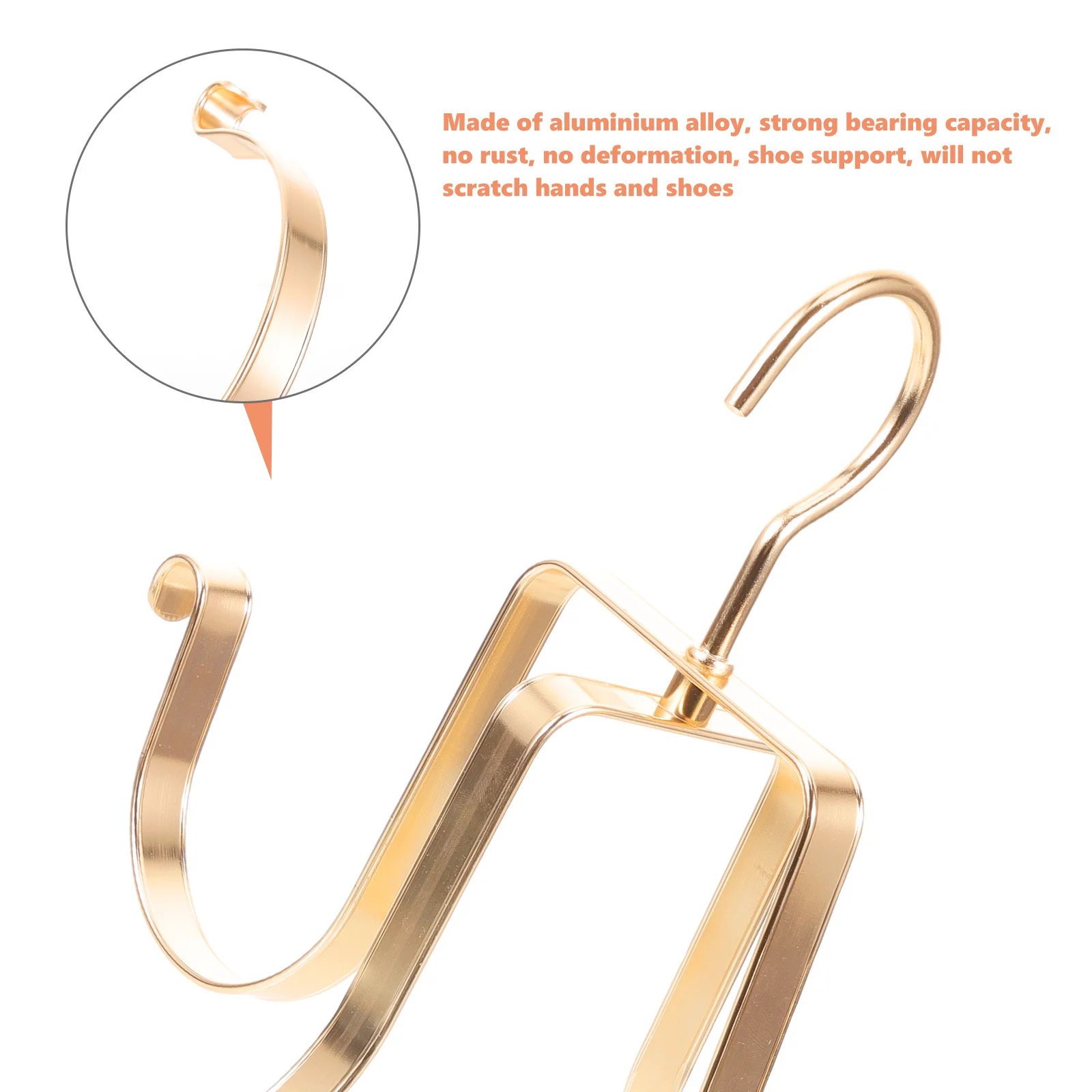 

Aluminium Alloy Shoe Hanger Rack Balcony Closet Drying Organizer Lightweight Rustproof Sneaker Slippers Holder