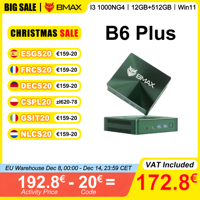 BMAX B6 Plus Mini PC Intel I3 1000 NG4 12GB RAM 512GB SSD ROM Windows 11 WiFi USB HDMI Bluetooth 4.2