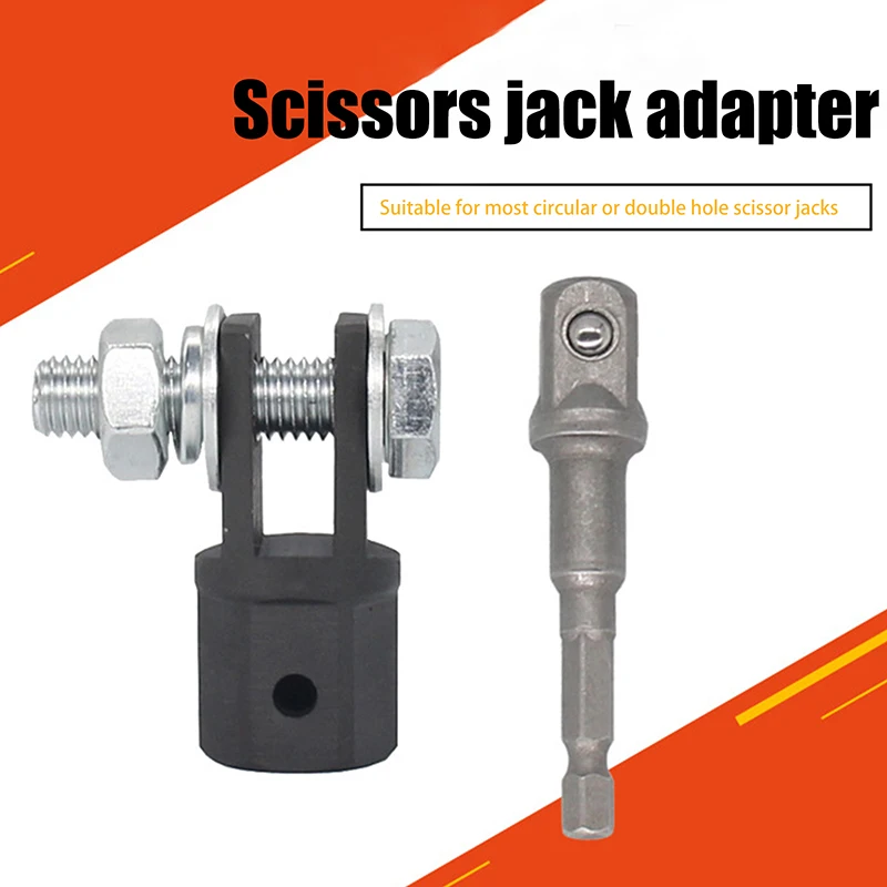 

Functional 4x4 Off-Road Car Accessories, Wrench Tool and Scissor Jack Adapter for 1/2 Inch Drive Socket