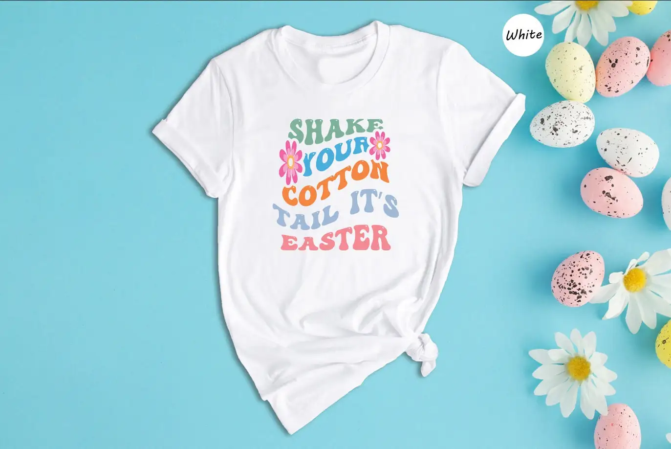 Shake Your Cotton Tail Easter T Shirt Spring Celebration Kids Apparel Holiday Spirit Party