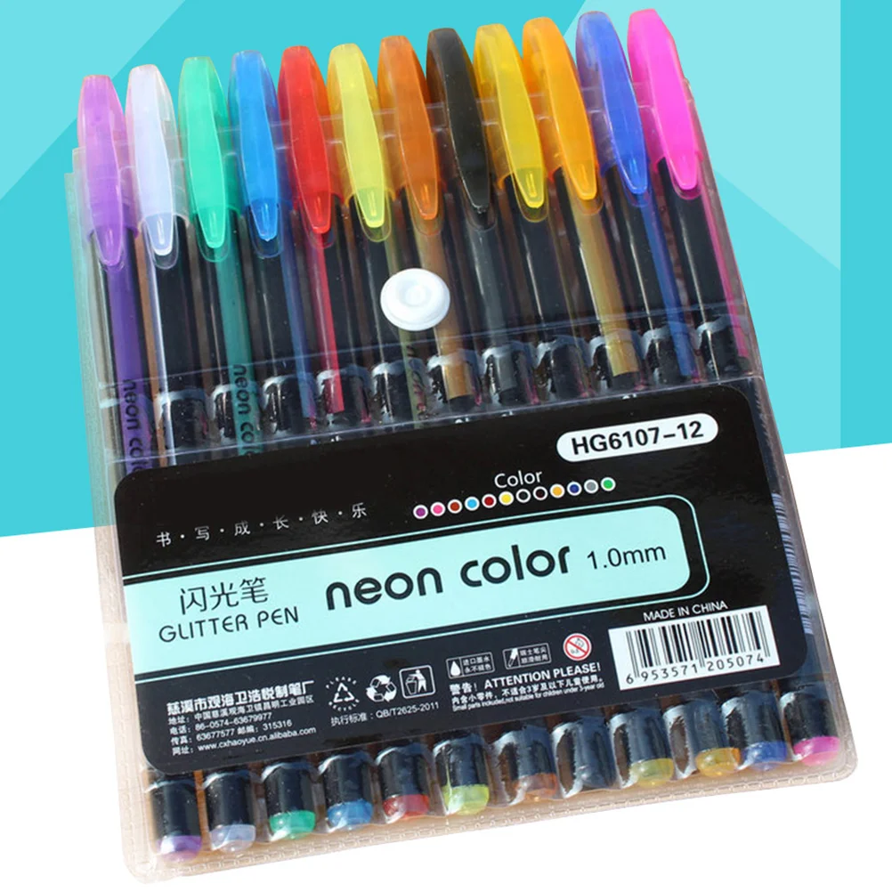

Гелевые ручки 1,0 мм, мигающая нейтральная ручка, неоновые чернила для рисования, раскрашивания, ремесел, эскизов, ведения журнала, для взрослых, сменные стержни с тонким наконечником