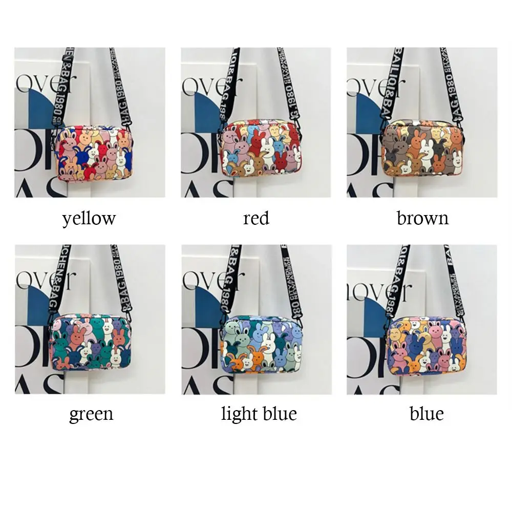 Large Capacity Shoulder Bags Stylish Oxford Cute Cartoon Rabbit Crossbody Bags Messenger Bags Women Girls