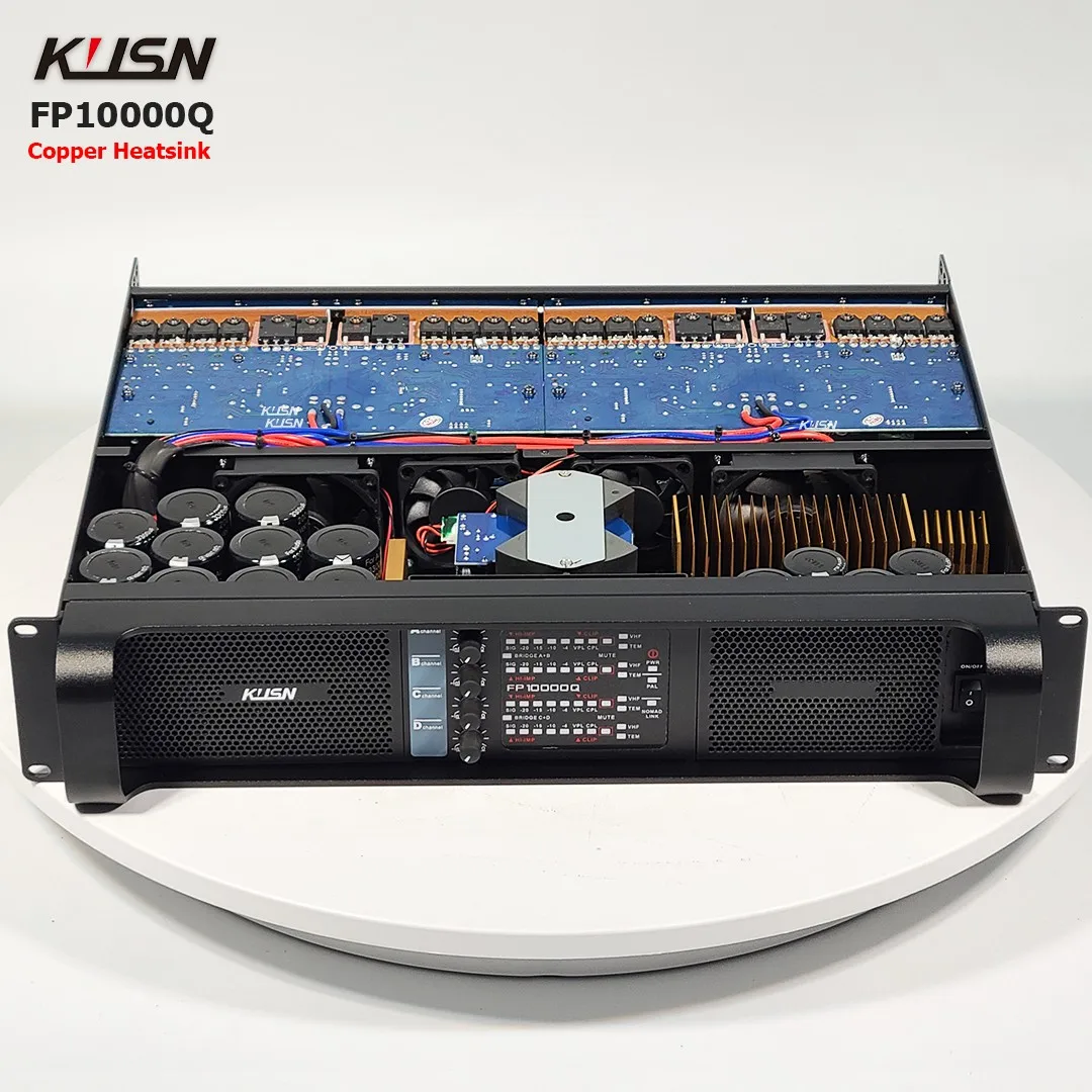 

FP10000Q 4x1350 Вт медный радиатор цифровой усилитель PFC DSP 4-канальный 2 Ом стабильный усилитель высокой мощности для линейного массива сабвуфера