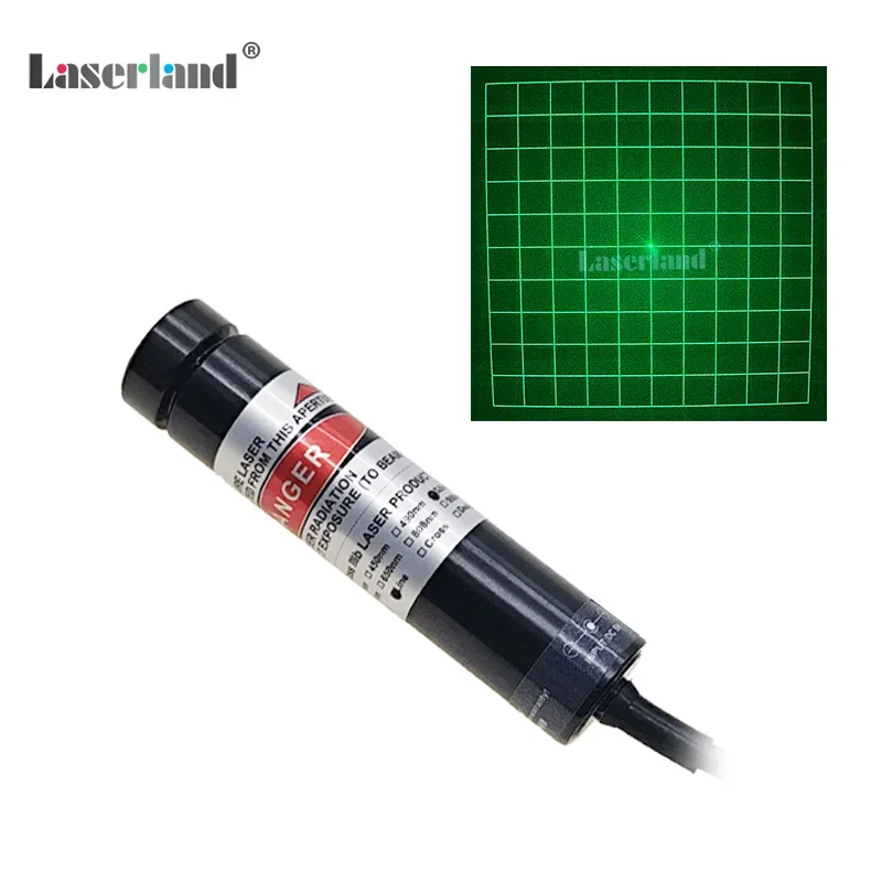 520nm Green 10*10 Grid Matrix Grating Laser Module for 3D Structural