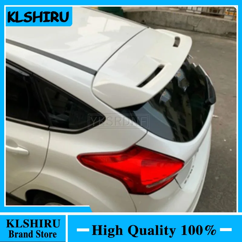 For Ford Focus Spoiler High Quality ABS Material Car Rear Wing Primer Color Rear Spoiler For Ford Focus Spoiler 2012-2018