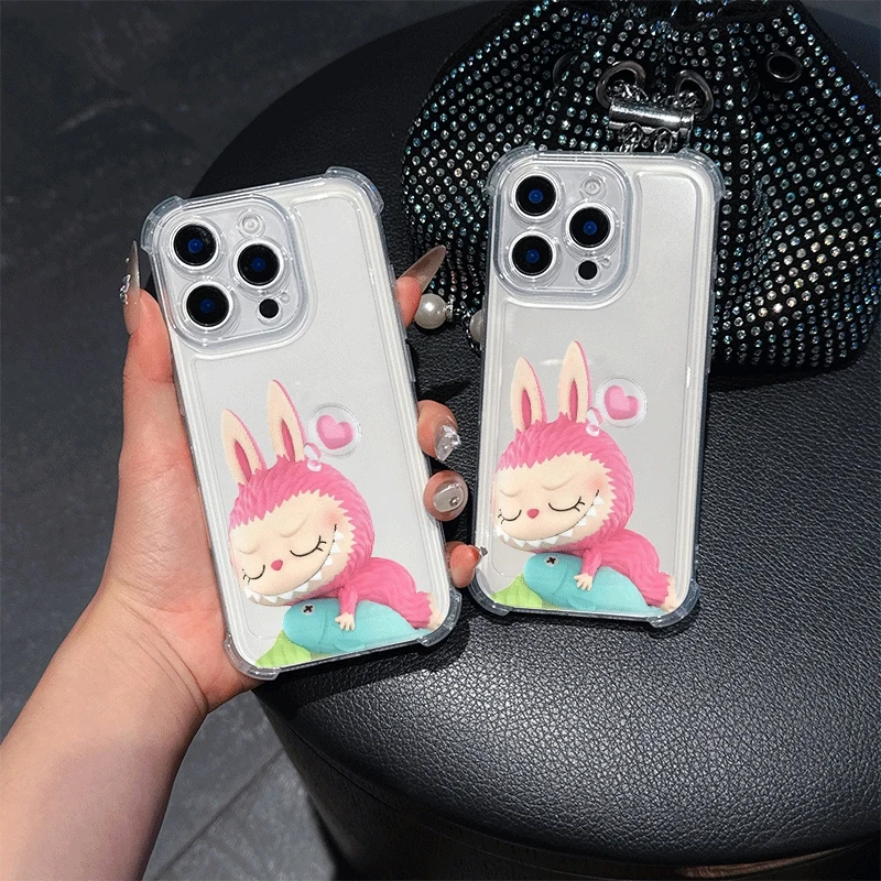 Custodie per telefoni Labubu Periferia Iphone14 Pro Iphone 16/15/14/13/12/11/x/xs/xs Max Donna Custodia per iPhone Labubu Kawaii Accessorio regalo