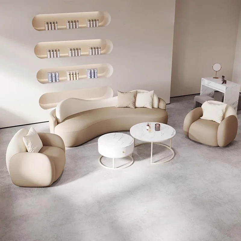 Office Furniture Commercial Modern Reception Sofa Office Couch Leather Office Sofa Set Furniture