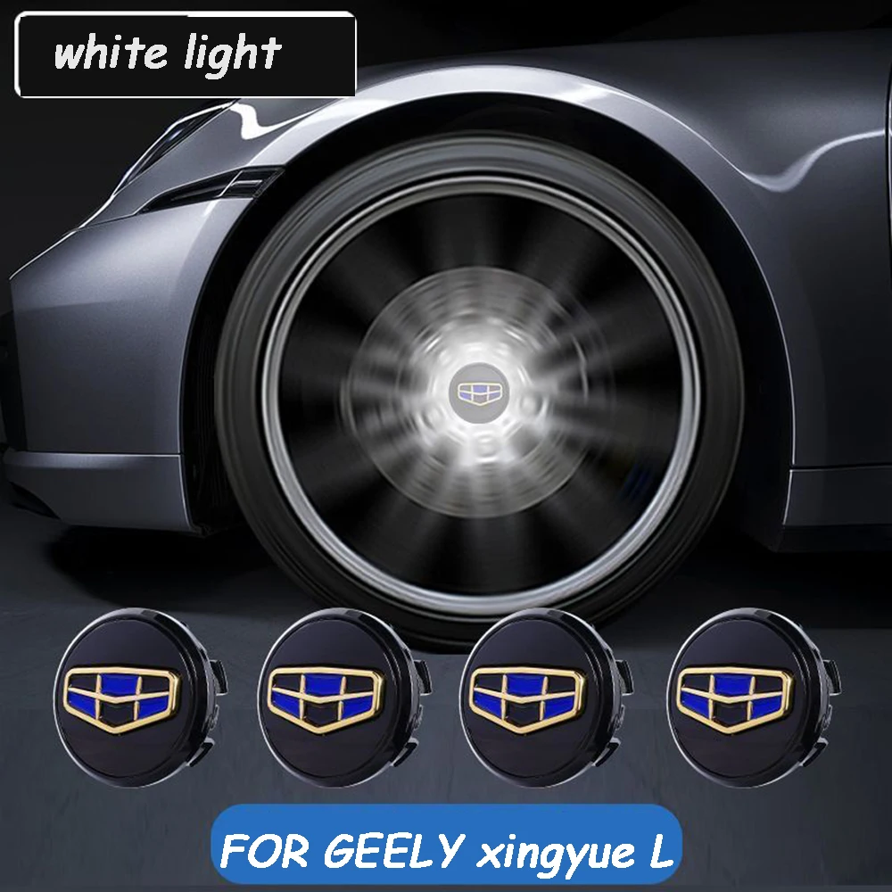 Maglev Led Autowielnaaf Licht Logo Sticker Frame Vervangende Hoes Voor Geely Okavango L Haoyue L 2023-2024 Accessoires