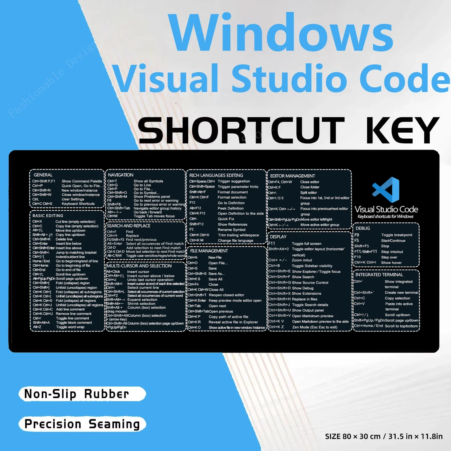 atalhos-de-teclado-com-codigo-de-estudio-visual-para-windows-mouse-pad-tapete-de-mesa-folha-de-dicas-mousepad-usuarios-de-escritorio-software-web-ai-engenheiro