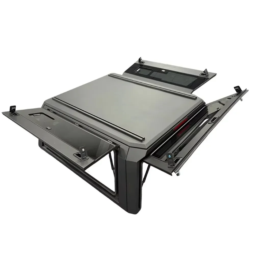 Aluminum Alloy Waterproof Tailbox Tonneau Cover for  Silverado/GMC Sierra 2019+ AT4  for Dodge-Hard Type