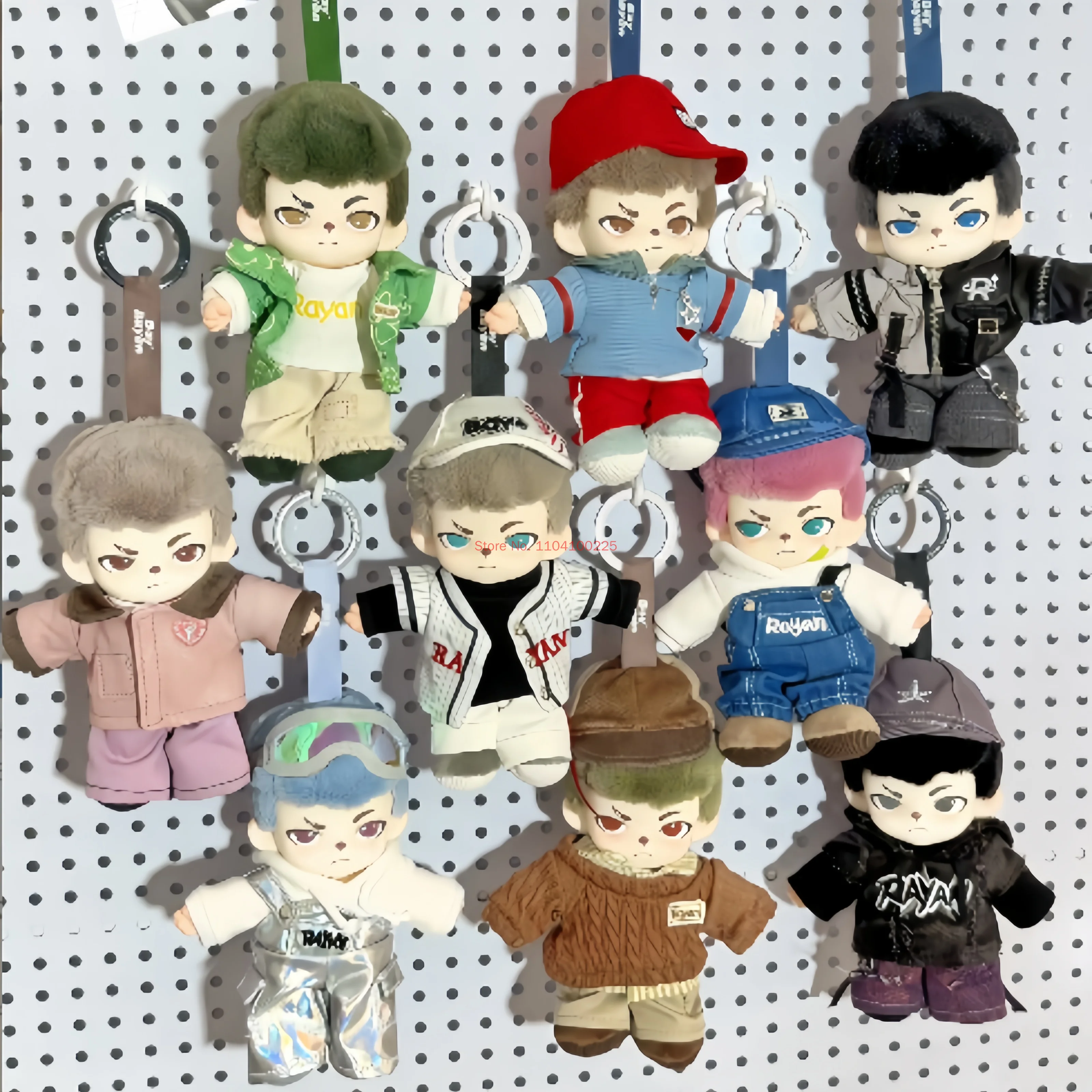

Tnt Rayan Boy City Walk Series Vinyl Plush Blind Box Kawaii Pendant Cute Bag Charm Decor Figure Doll Model Toys Collection Gift
