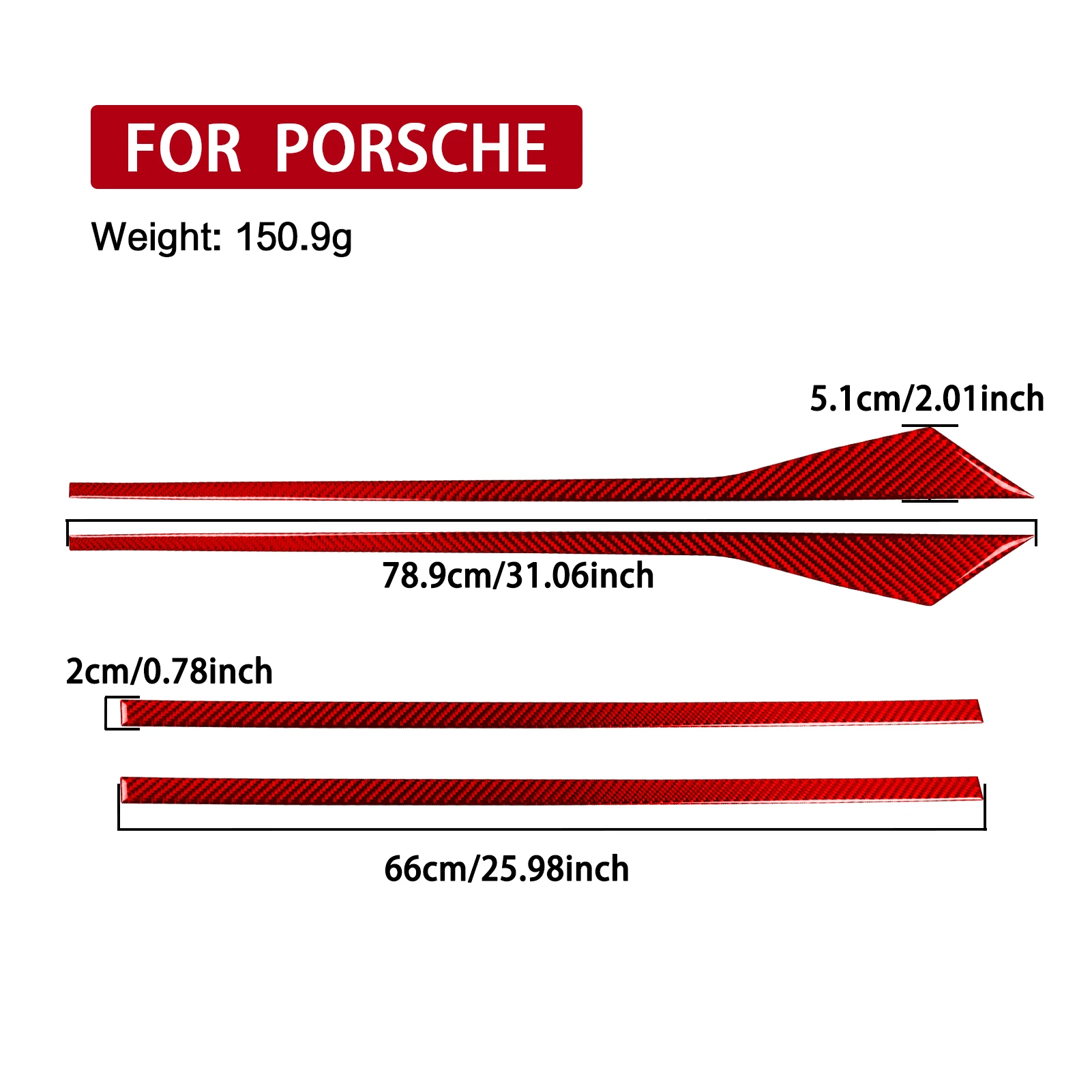 Für Porsche Taycan 2019-2026 Echte Carbon-Faser Innen-Türverkleidung Dekoration Auto-Innenausstattung Zubehör Aufkleber