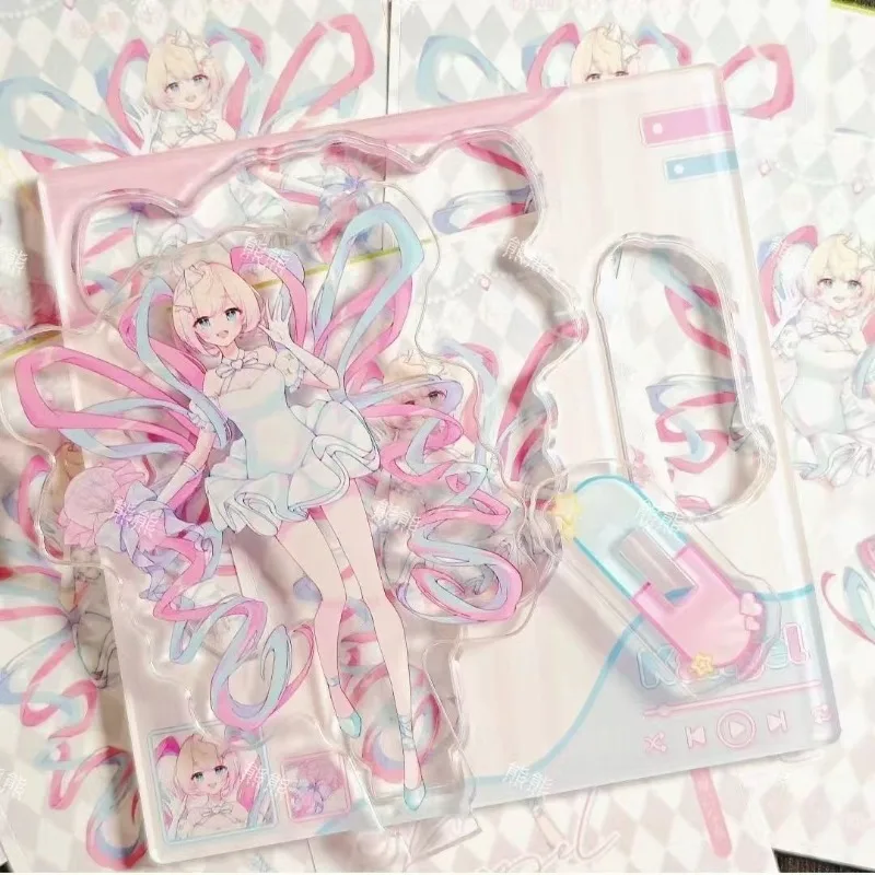 Super Cute Angel Sauce Anime Peripherals Rain Anchor Form Standing Plate OVERDOSE Game Acrylic Stand NEEDY GIRL Toys Gifts