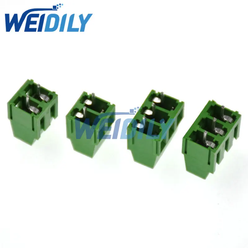 10PCS Terminals KF128-5.08-2P KF128-2P 300V 10A Screw 2Pin 5.8mm Straight Pin PCB Screw Terminal Block Connector 22-12AWG