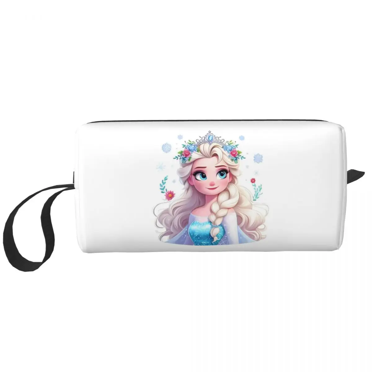 Frozen Elsa Princess Cartoon Large Makeup Bag Beauty Pouch Travel Cosmetic Bags Queen Portable Toiletry Bag for Women