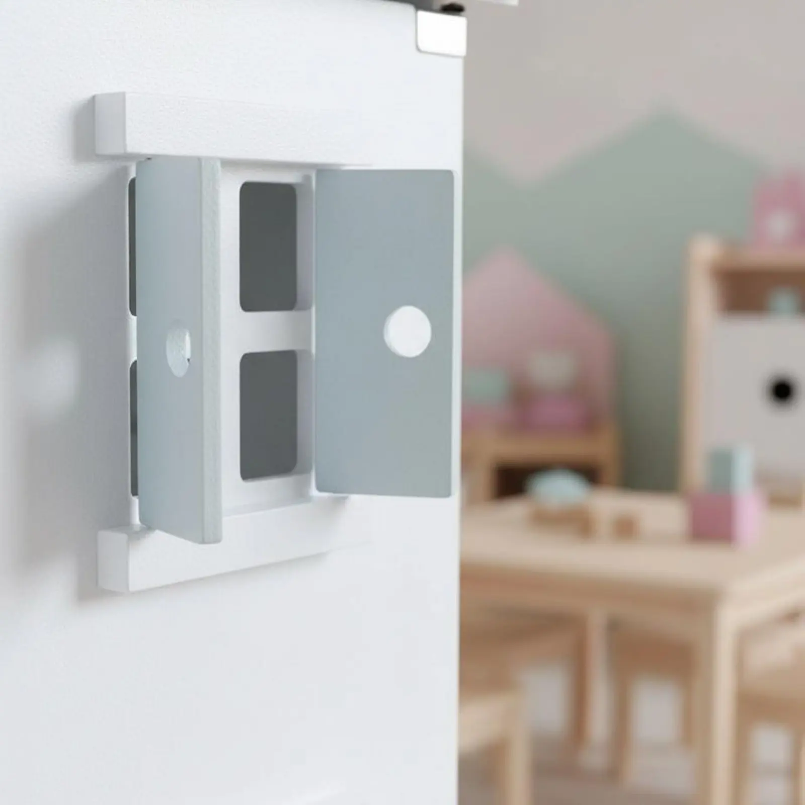 

Wooden Dollhouse Playset Stimulates Creativity Wooden Dollhouse Pretend Play House Materials for Girls, Playroom