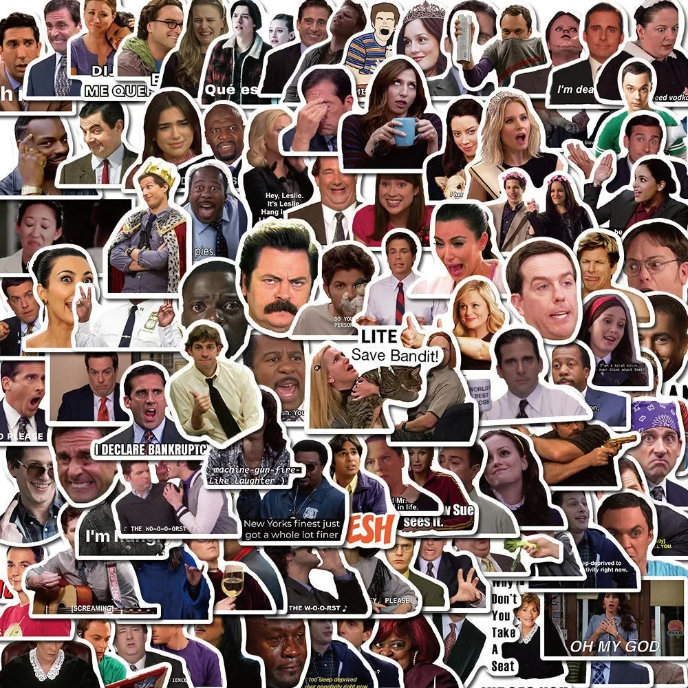 10/30/50/100 Uds. Pegatinas divertidas clásicas de la serie de TV Meme, pegatinas DIY para álbum de recortes, portátil, maleta estacionaria, pegatina impermeable, juguete para niños