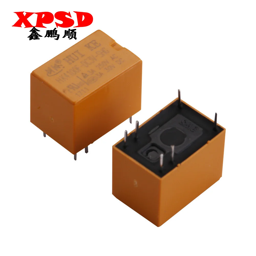 10PCS Signal Relay HK4100F-DC3V-SHG HK4100F-DC5V-SHG 6pin 3A 3V/5V/9V/12V/24V HK4100F-DC12V-SHG HK4100F-DC24V-SHG Relays Relais