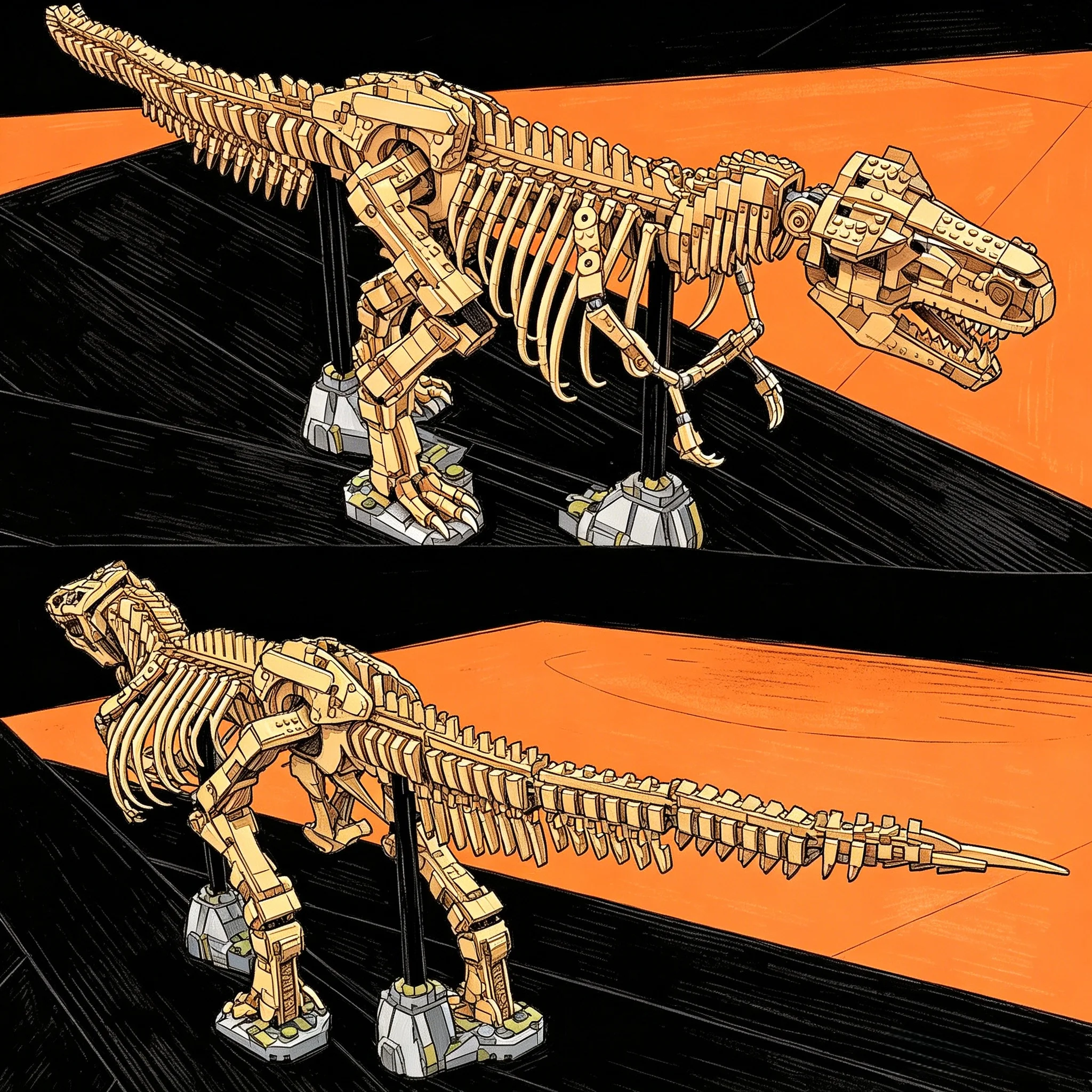 Dinosaur Fossil Building Block - Model Kit Dinosaur review and price