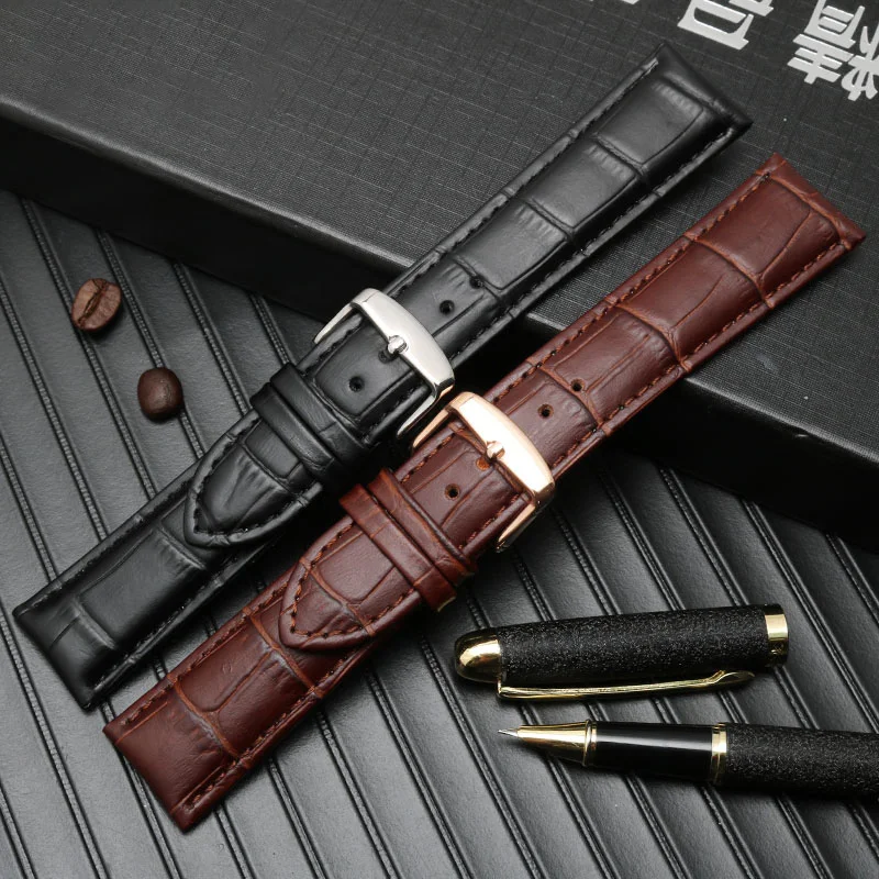 Genuine Leather Watch Strap for Men and Women For Armani AR1945 1946 AR2500 2502 1981 Cowhide Watch Band 14 18 20 22mm Bracelet