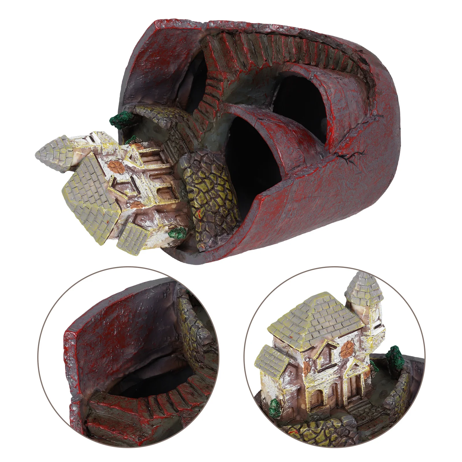 

1Pcs Resin Flowerpot Creative Round Shape Durable Resin Succulent Pot Home Living Room Decoration Desktop Ornament