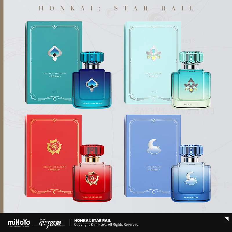 

In stock Honkai: Star Rail Perfume with Collection Card Argenti Aventurine‌ Firefly Jingliu miHoYo Official Goods