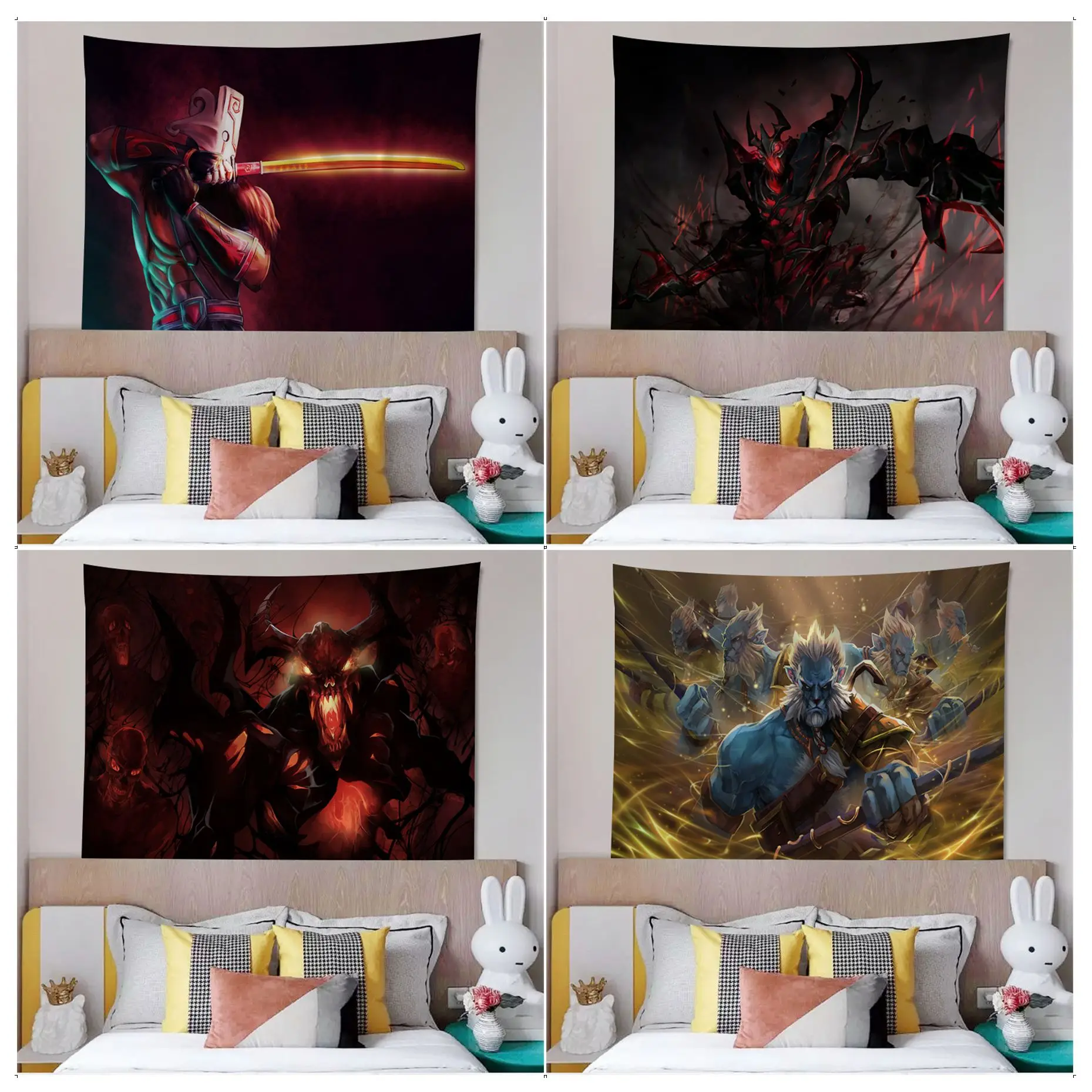 

Dota 2 Tapestry Chart Tapestry for Living Room Home Dorm Decor Art Home Decor