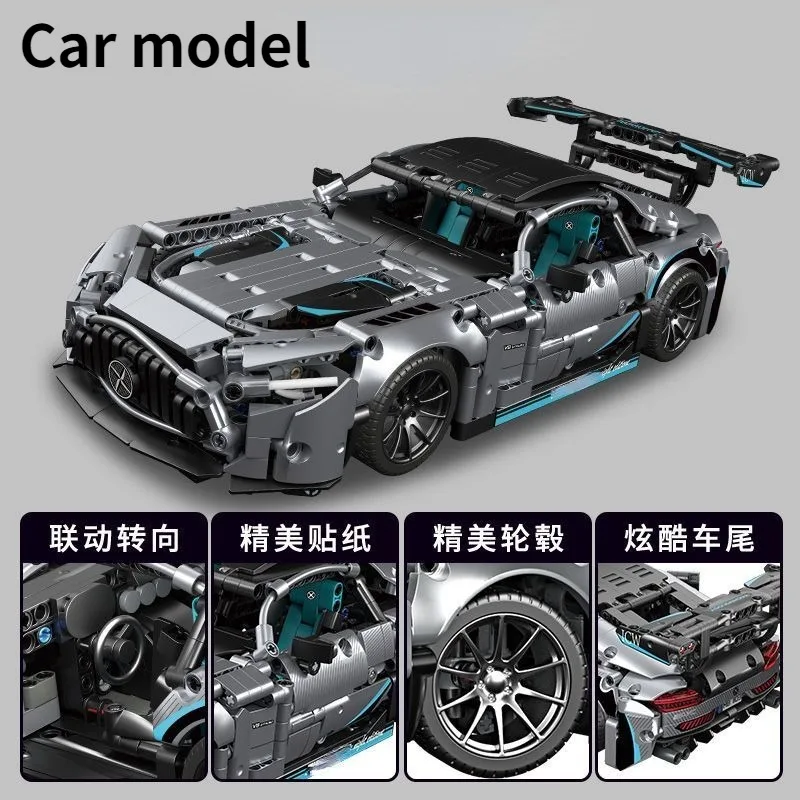 Sports Car Building Blocks Famous Racing car Assembly building blocks expert Speed Car Model Brick Moc Toy Boy Holiday Gift