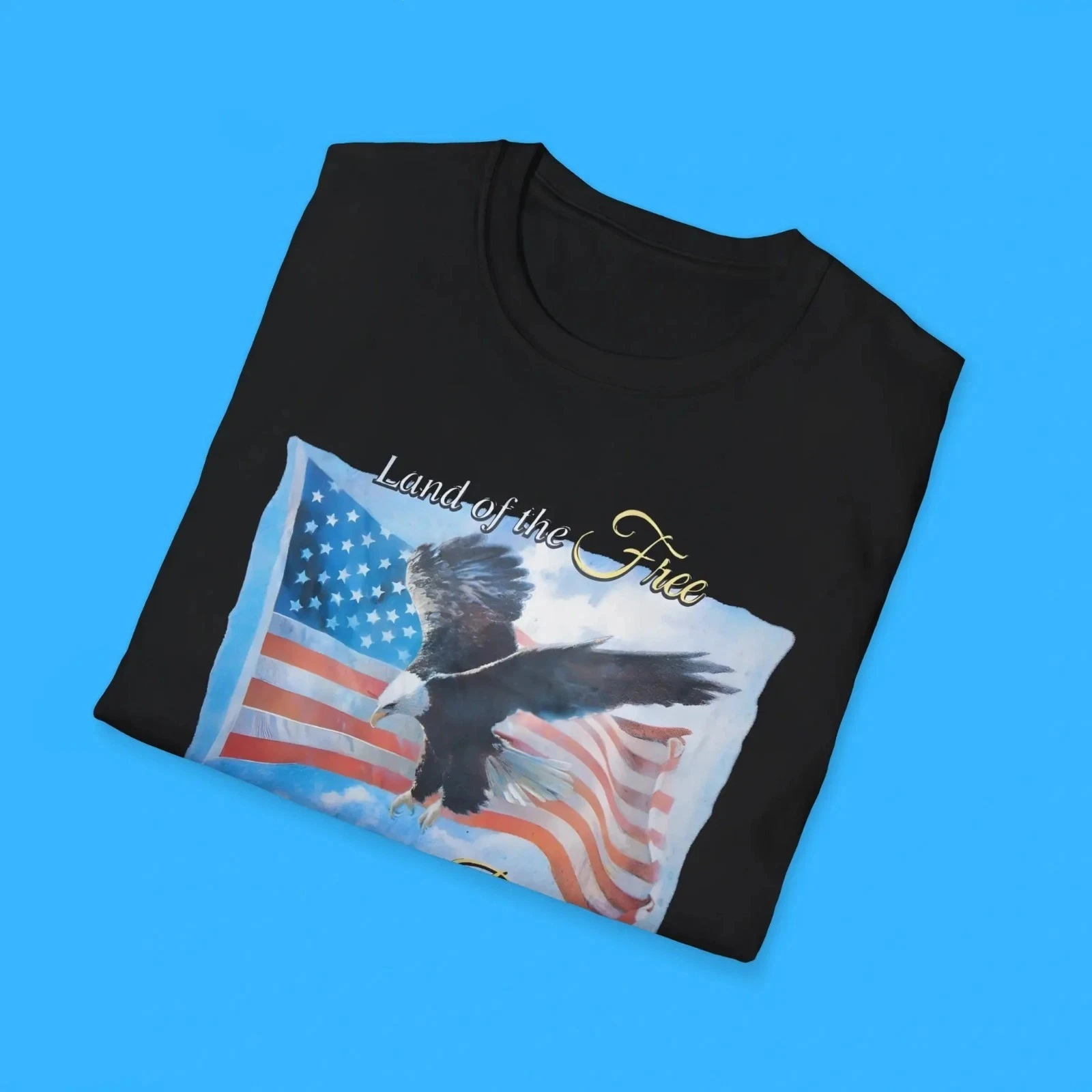 Land of The Free Home of The Brave T Shirt Printed Design Comfortable and Breathable Fashionable Soft Men Clothing Men Tee