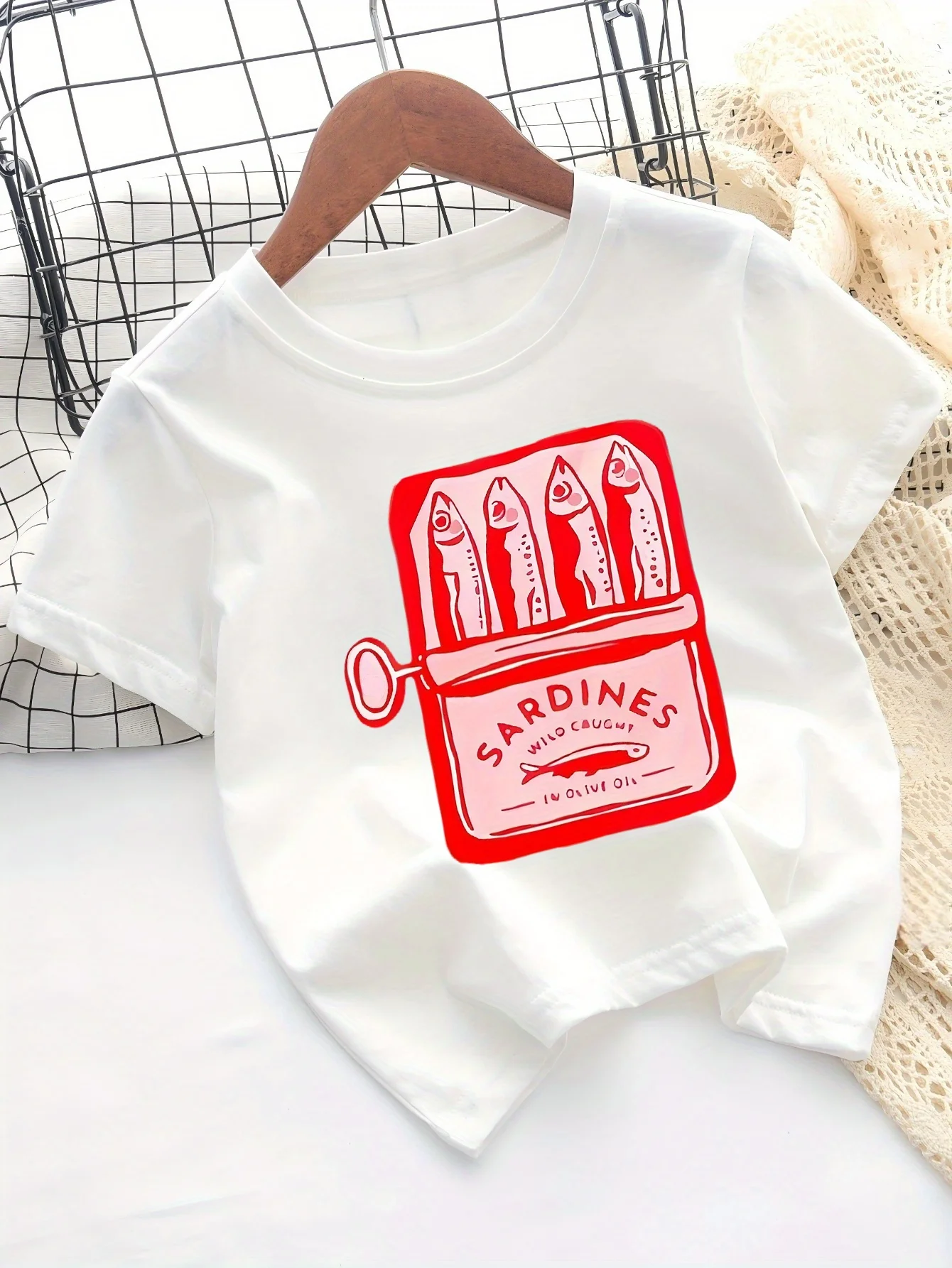 

Kids' Casual T-Shirt with Print Round Neck Short Sleeve Summer Top for Girls Everyday Tshirt Playful Print Comfortable Fit Wear