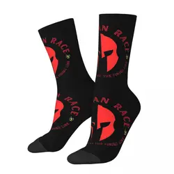 Spartan Race Socks Harajuku Sweat Absorbing Stockings All Season Long Socks Accessories for Unisex Gifts