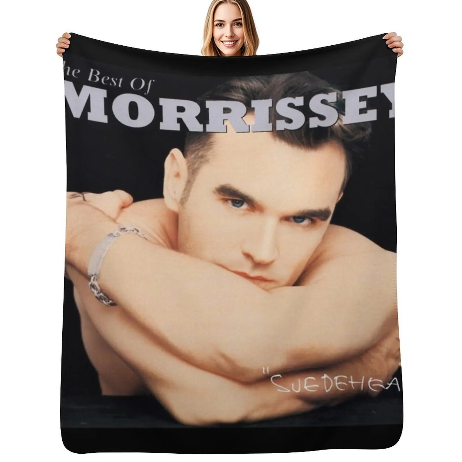 

Morrissey suedehead the best of morrissey Throw Blanket Sofa Quilt Bed linens For Sofa Thin Hair Blankets
